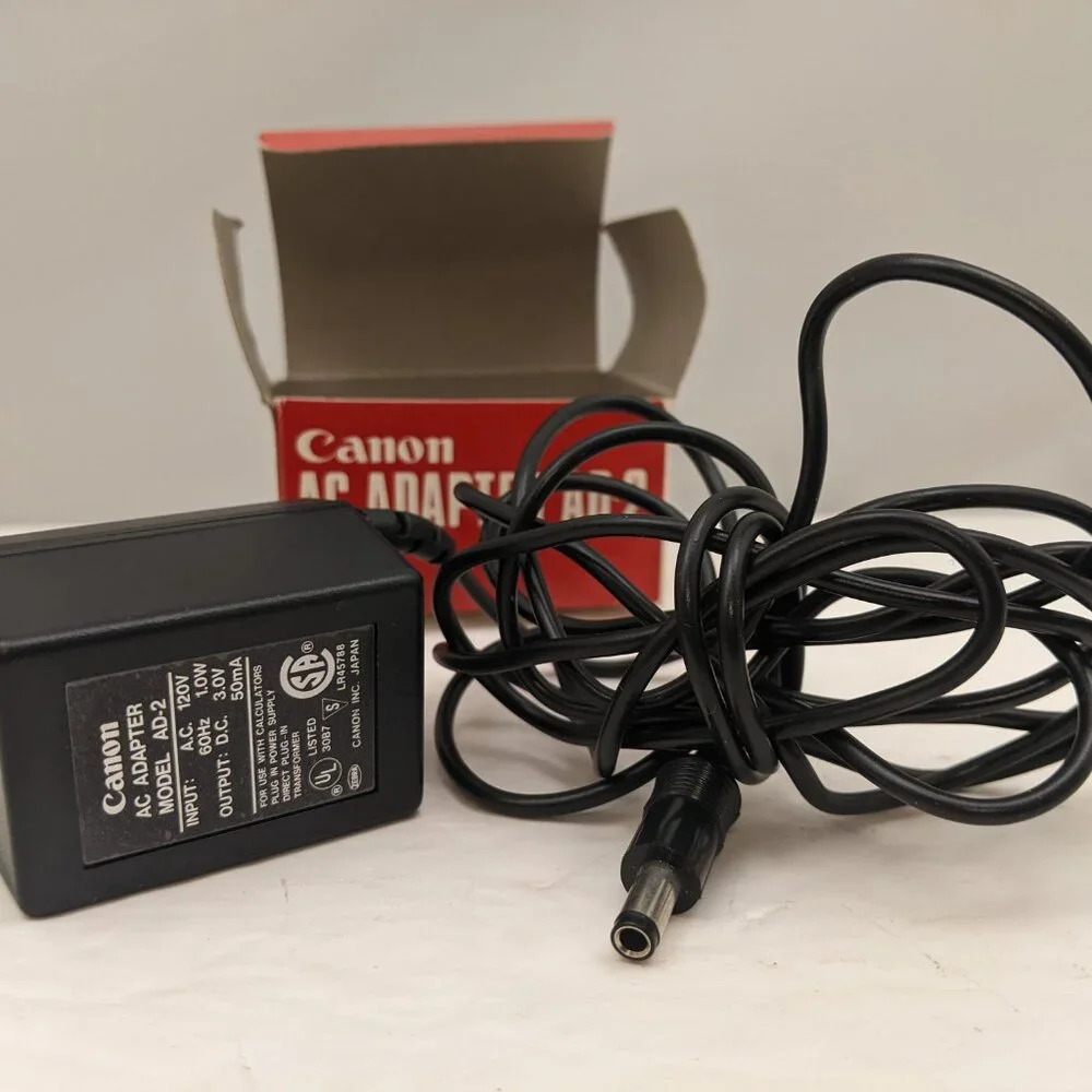 CANON 120V AC Adapter for Palmtronic LD-81 | Model AD-2 | USED